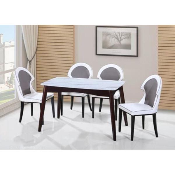 Granite Top 0.15 Square Walnut Bistro Set