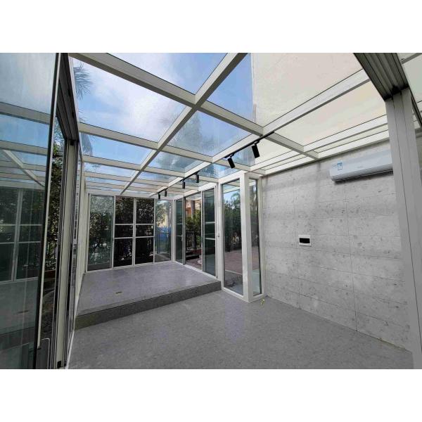 Sturdy Modern Full Glass Sunroom Easy Installation For Construction Projects