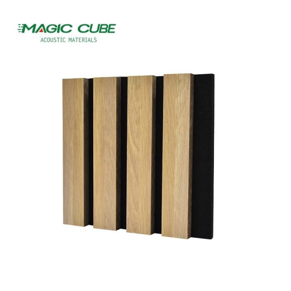 Interior Acoustic PET Panels Decorative Wood Slat Wall Acoustic Board