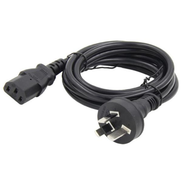 Australia Power Cord / AC DC Power Cable Copper Lead Material PVC Outer Jacket