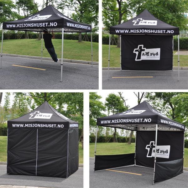10 X 10 Ft Pop Up Trade Show Tents Aluminum Waterproof Material Hexagon Leg