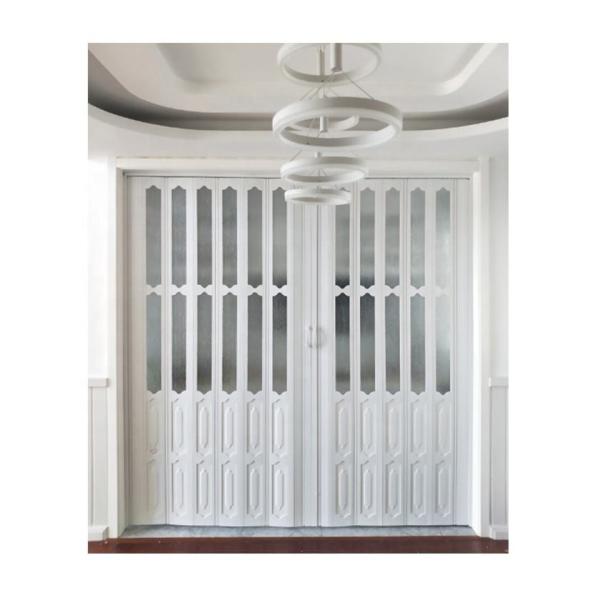10mm Plastic Interior Sliding PVC Folding Door Surface Finished
