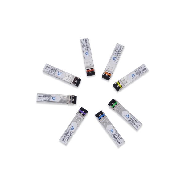 High Sensitivity 1.25G WDM SFP Module , 120km Dual LC SFP Module Transceiver