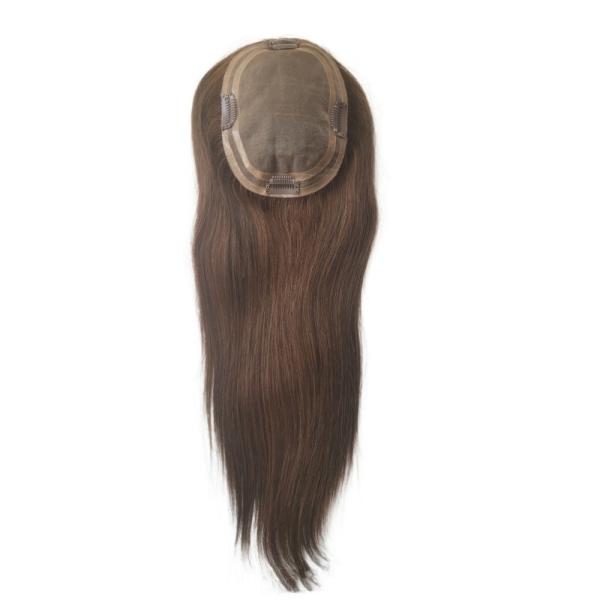 Mono Lace Virgin Human Hair Toppers for Women's Thinning Hair in European Hair Type
