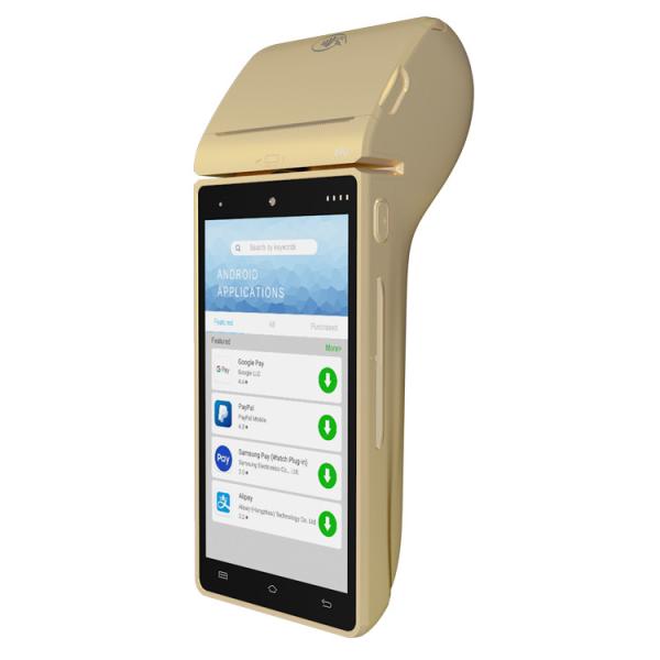 Smart EMV Pos System Handheld Mobile 5.5 inch With Touch Screen