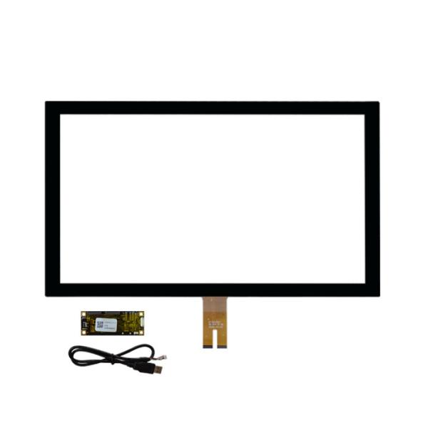 21.5 Inch 16:9 Multi Touch PCAP Screen With 10ms Response Time Tempered Glass Cover Lens