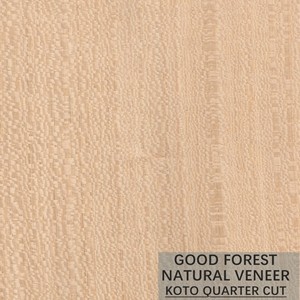 Grain Flake KOTO Natural Wood Veneer Popular For Dyeing Process