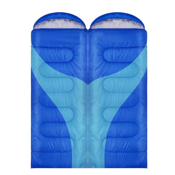 Double Split Four Seasons Camping Sleeping Gear 1500g Lightweight Hiking Sleeping Bag