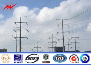 China 110KV Double Circuit Electrical Power Pole , High Mast Steel Utility Poles on sale