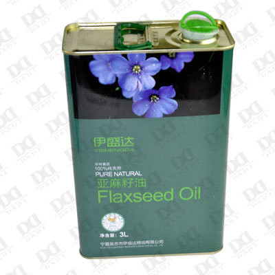 DADI 3 Liter Food Oil Can 5 Liter Olive Oil Tin Can CMYK Offset Printing with Logo Design