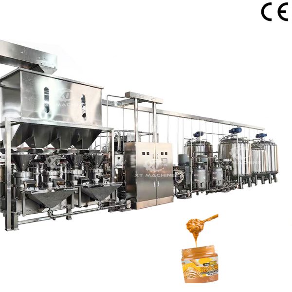 Fully Automatic 304 Stainless Steel Peanut Butter Making Machine Peanut Butter Production Line Peanut Butter Grinding Machine