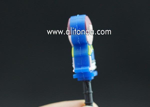 Wholesale Durable 3d Silicone PVC Anti Dust Plug for Mobile Phone