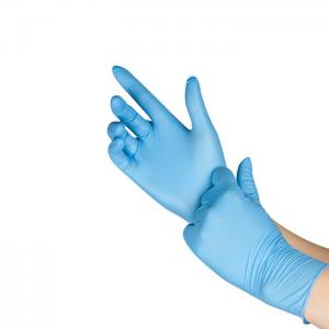  Blue Nitrile Disposable Gloves CE FDA, Latex Free Gloves, Powder Free Manufactures