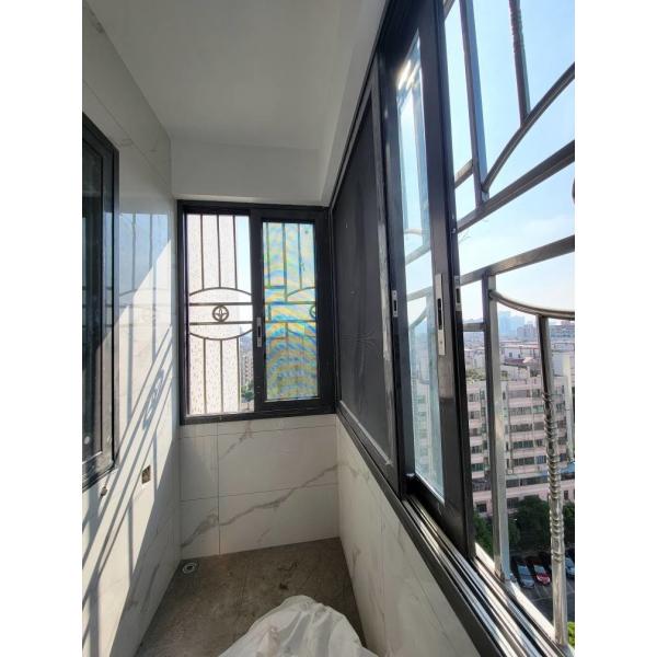 Double Glazed Aluminium Sliding Windows Waterproof With Handle / Hinge / Roller