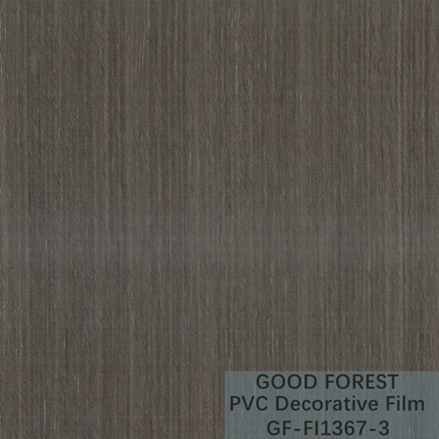 Partition PVC Decorative Film 0.25mm - 0.60mm Thickness Dark Grey Color