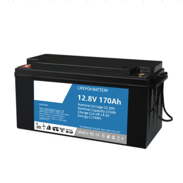 12.8V Stable LiFePO4 Rechargeable Battery , Lithium Ion Marine Deep Cycle Battery