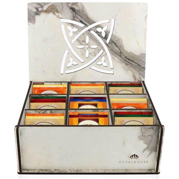 Rust Resistant Tea Storage Box Versatile Tea Organizer Box Customized