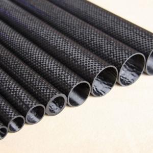  Customized Roll Wrapping Carbon Fiber Tubes Electromagnetism Property 2000mm Manufactures
