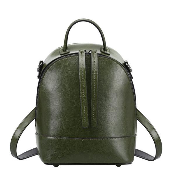 Vintage School Bag Cowhide Backpacks for Women Newest Genuine Cow Leather Double Shoulder Bags