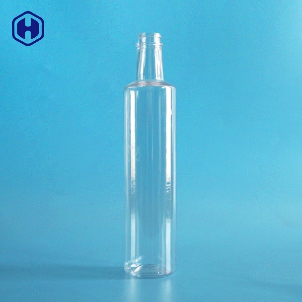 Clear Recyclable Plastic Bottle 500ml 16OZ Beverage Liquid Packaging