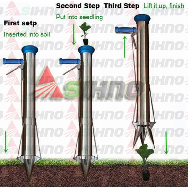 Hand Held Vegetable Tomato/Cabbage/Onion Seedling Transplanter Machine