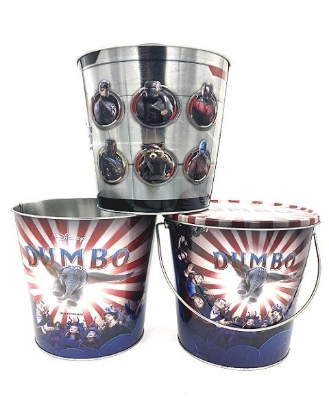 DADI Food Grade Holiday Snack Tin Offset Lithography Tinplate Metal Popcorn Tin Bucket