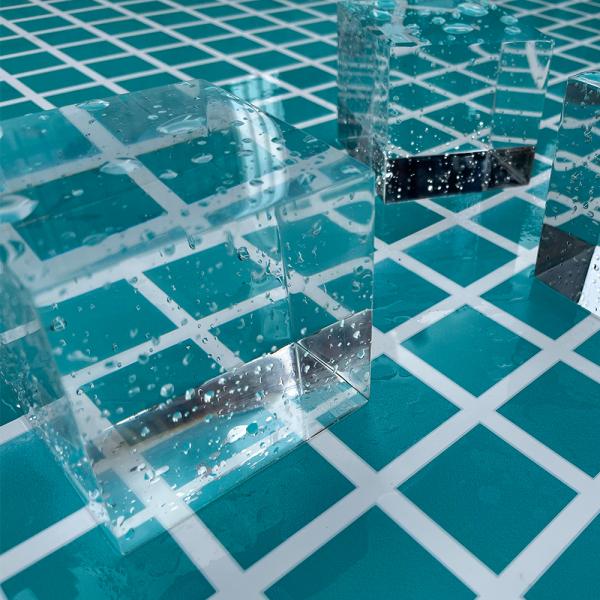 High Light Transmission 93% Acrylic Clear Sample Panels for Outdoor Family Swimming Pool