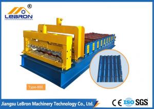  New 6500 mm long color steel glazed tile roll forming machine PLC control automatic made in china Manufactures