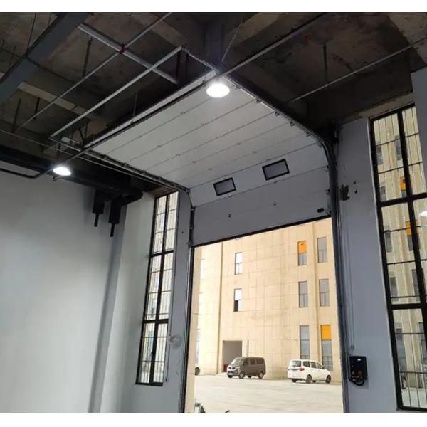 Vinyl Threshold Sectional Overhead Door 50mm-80mm Thickness New Industrial Thermal  Insulated Safely Automatic Door for Workshop Garage Door