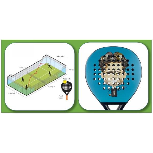 Drop Shot Beach Tennis Paddles Matte Eva 17 Carbon Padel Racket