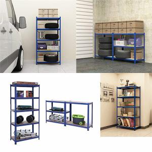 China 5 Tier Galvanized Steel Storage Rack Metal Shelves For Garage Corrosion Protection on sale