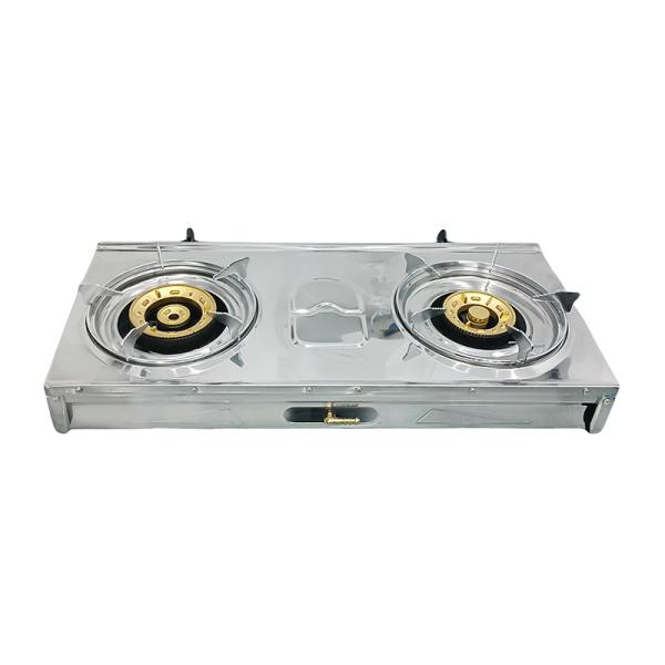 Double Burner Tabletop Gas Stove Industrial Cooker Commercial Use