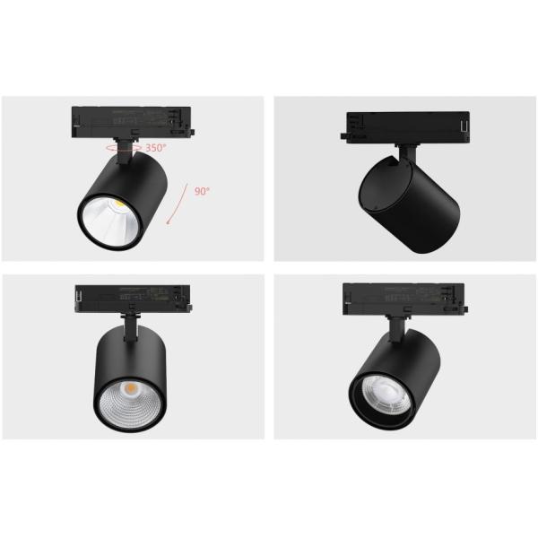 LED track light heads 10W Bridgelux LED Chip 97Ra 100LM/W 4-wire 3-phase  flicker free Dimmable Black for shop