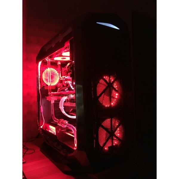 12025-S15 12v pc case fan 12025 with colored Led lights