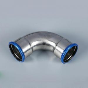  V Profile 90 Degree Carbon Steel Elbow Pipe Press Fitting DIN Standard Manufactures