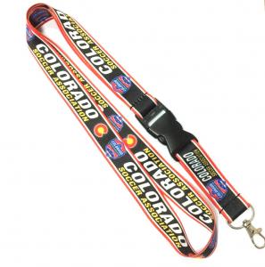  Colorful Dye Sublimation Heat Transfer Lanyard With Plastic Buckle Manufactures