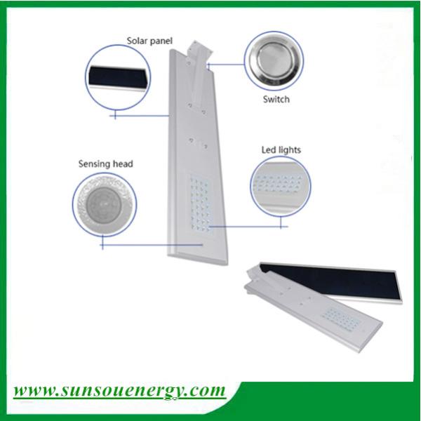 Outdoor industry high power led high lumens integrated solar street light 40w for hot selling