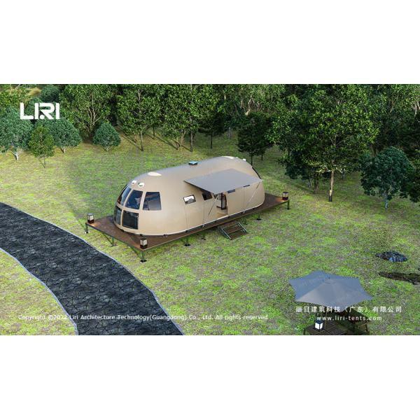 6 Person Panoramic Ellipse Campsite Glamping Hotel Tent All Timber Frame