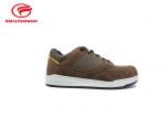 Brown Rubber Sole Sport Safety Shoes For Climbing / Hiking With 200J Steel Toe
