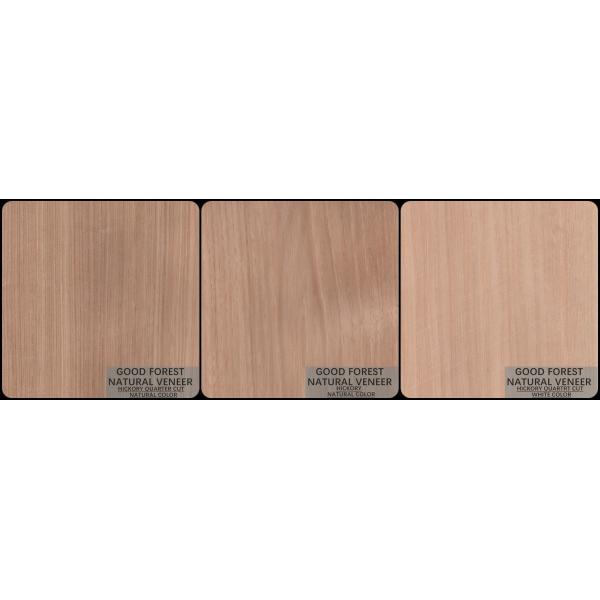Natural Hickory Wood Veneer Double Color Popular Cabinet Wood Veneer FSC