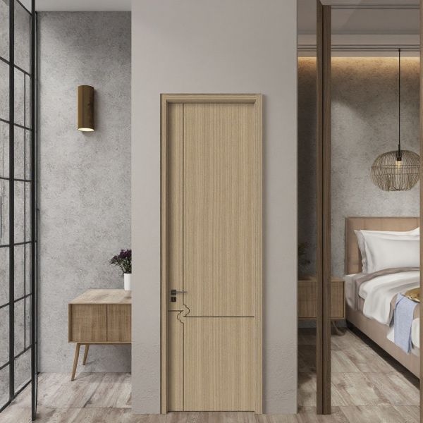 Finished Custom Solid Wood Composite Door Paint Free Sound Insulation Door Panel Thickness 3mm Ideal for Interior Suite or Front Entry Wood Door