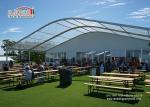 Sandwich Wall Clear Span Tents Transparent PVC Roof Cover Outside