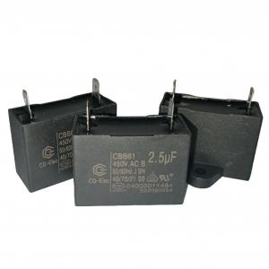  Air Conditioner CBB61 Fan Capacitor 450V 2.5mfd Plastic Triangle With Location Hole Manufactures