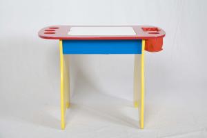  W60*D44.5*H47.5CM Children Wooden Desk With 2 Chairs Manufactures