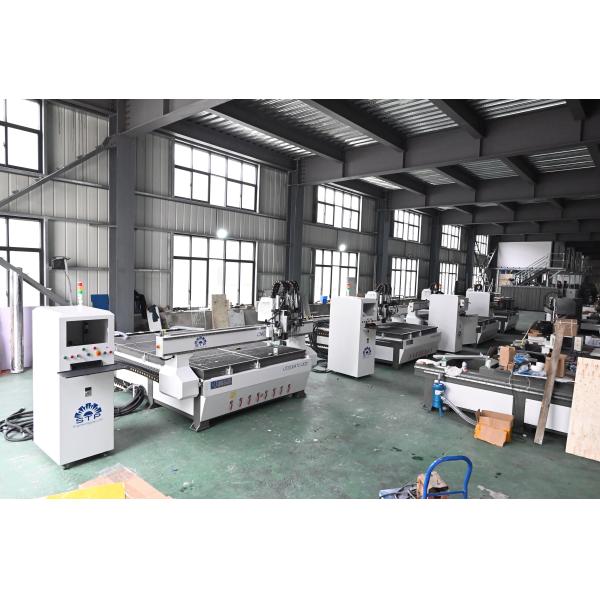 Vacuum Table Sign Making CNC Router With ATC Oscillating Cutter 9KW Italy HSD Spindle