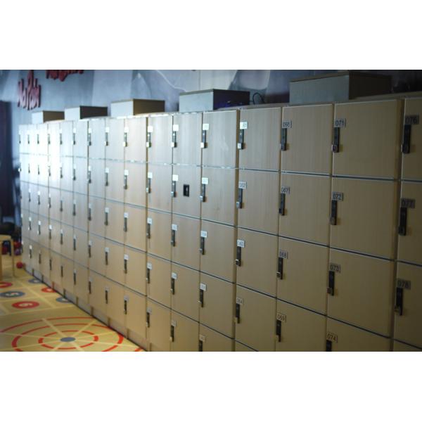 Transparent Door IOT Locker Sturdy / Durable 5 Tier Lockers For Bath Room