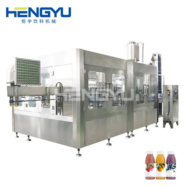 High-Speed Juice Making Machine Automatic Fresh  Sterilization With Pulp Hot Filling Line  Bottle Beverage Packing Machine