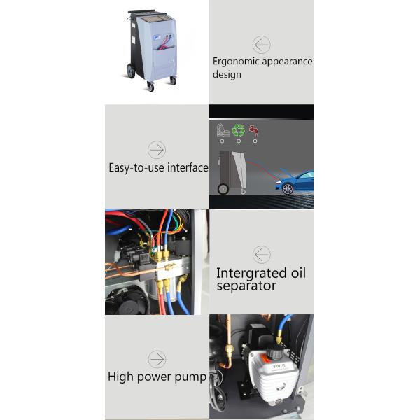 AC R134a R12 Air Conditioning Service Station Machine For Gas Recovery 15Micron