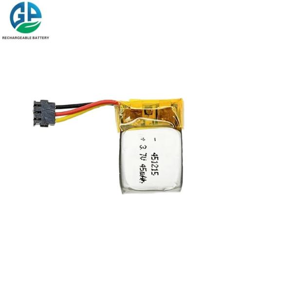 Rechargeable 3.7V 45mAh Lithium Polymer Battery Pack with 500 Cycle Life for Beauty Devices