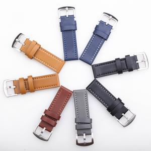 China ALK Vintage Cow Leather Watch Band Bracelet multicolors Strap pin buckle Watchband  belt accessories brown  18mm 20mm 22 on sale